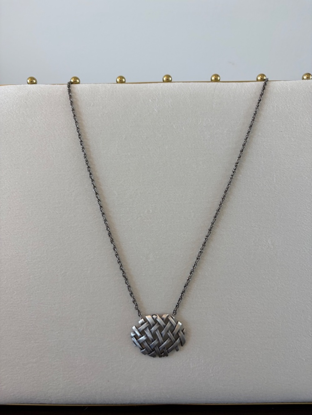 Citation Silver-Tone  Pendant Necklace 24" — Like New